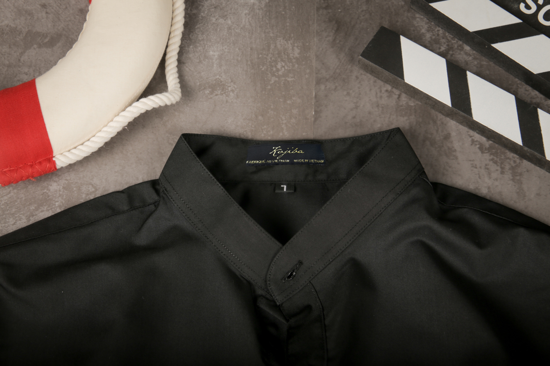 Áo Sơ Mi Cổ Tàu KOJIBA Dài Tay, Kiểu Dáng Trẻ Trung Hiện Đại