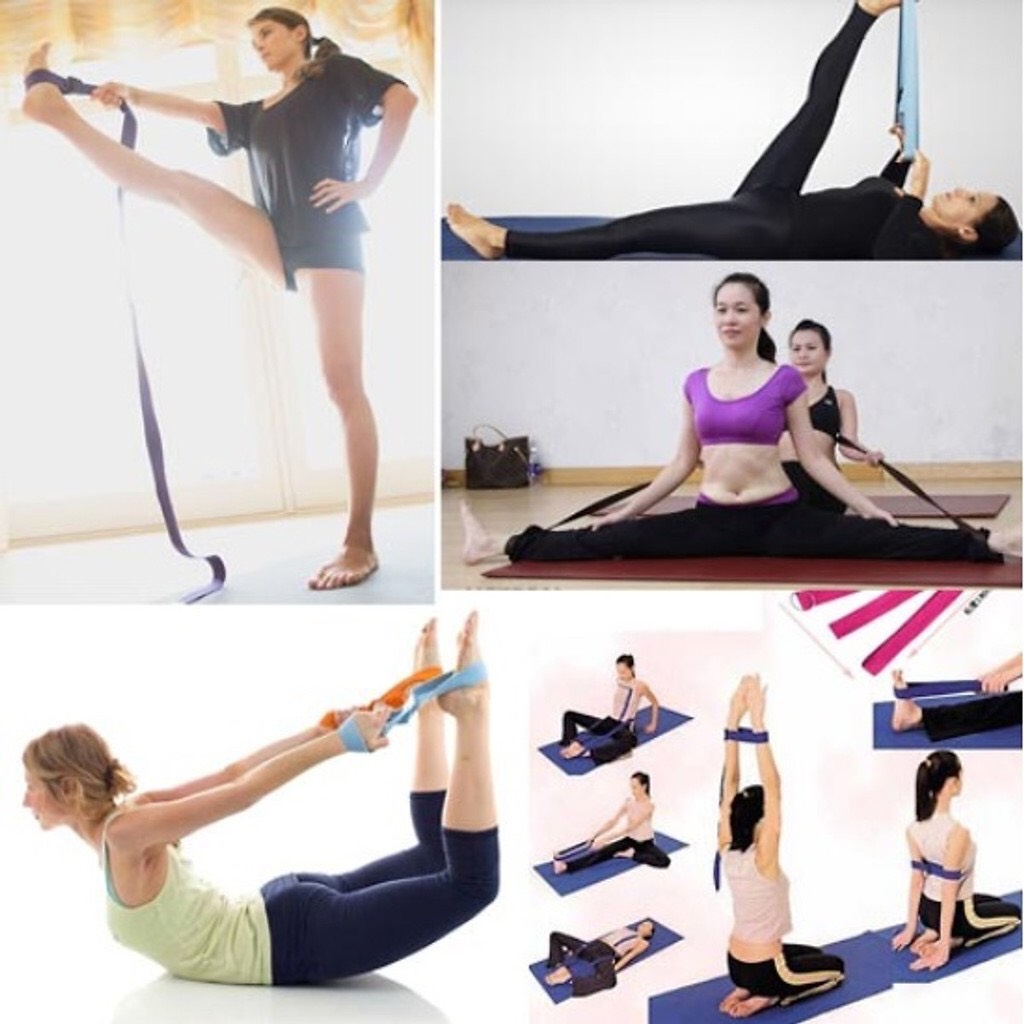Dây Đai Tập Yoga Sợi Cotton, Dây Kéo Tập Yoga - Hỗ Trợ Kéo Giãn Chân Tay, Uốn Người Tập Yoga, Giúp Bạn Có Một Cơ Thể Dẻo Dai