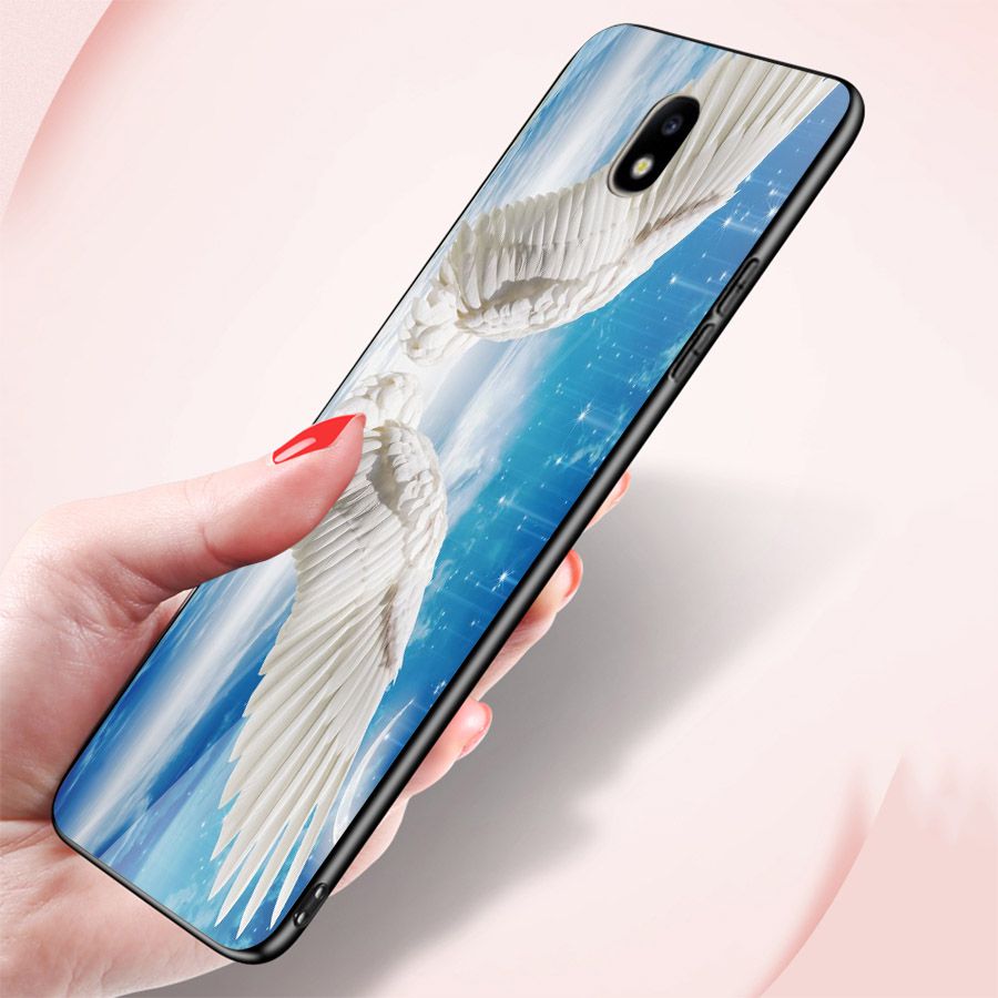 Ốp kính cường lực cho điện thoại Samsung Galaxy J7 - cánh thiên thần MS TTHAN006