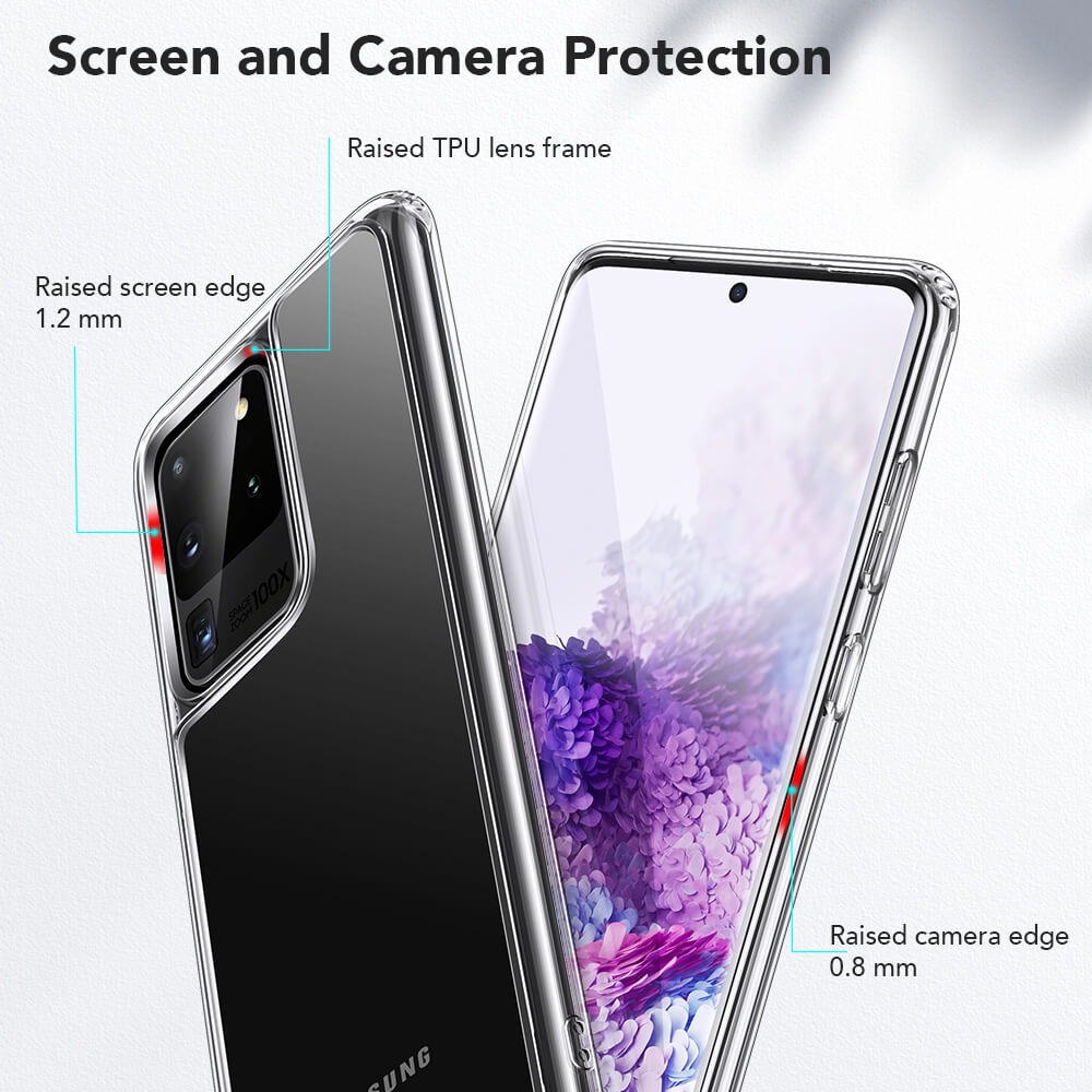 Ốp lưng Samsung Galaxy S20 Ultra ESR Mimic Tempered Glass - hàng chính hãng