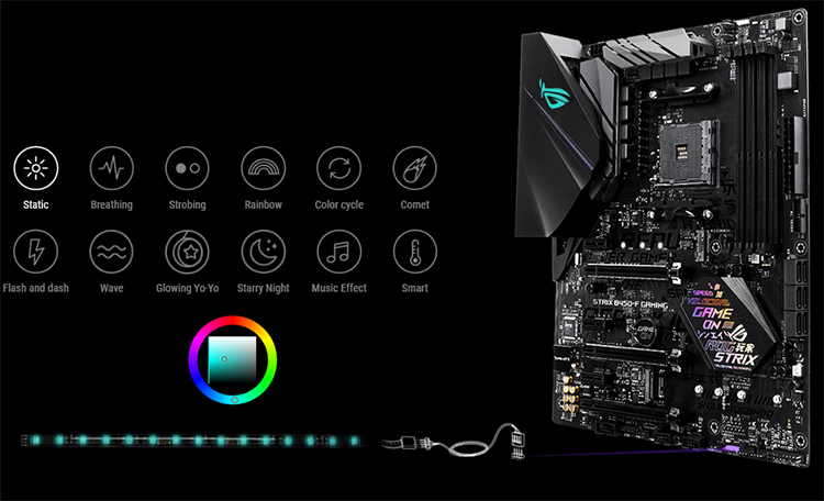 Bo Mạch Chủ Mainboard Gaming ASUS ROG STRIX B450-F GAMING AMD AM4 B450 ATX - Hàng Chính Hãng