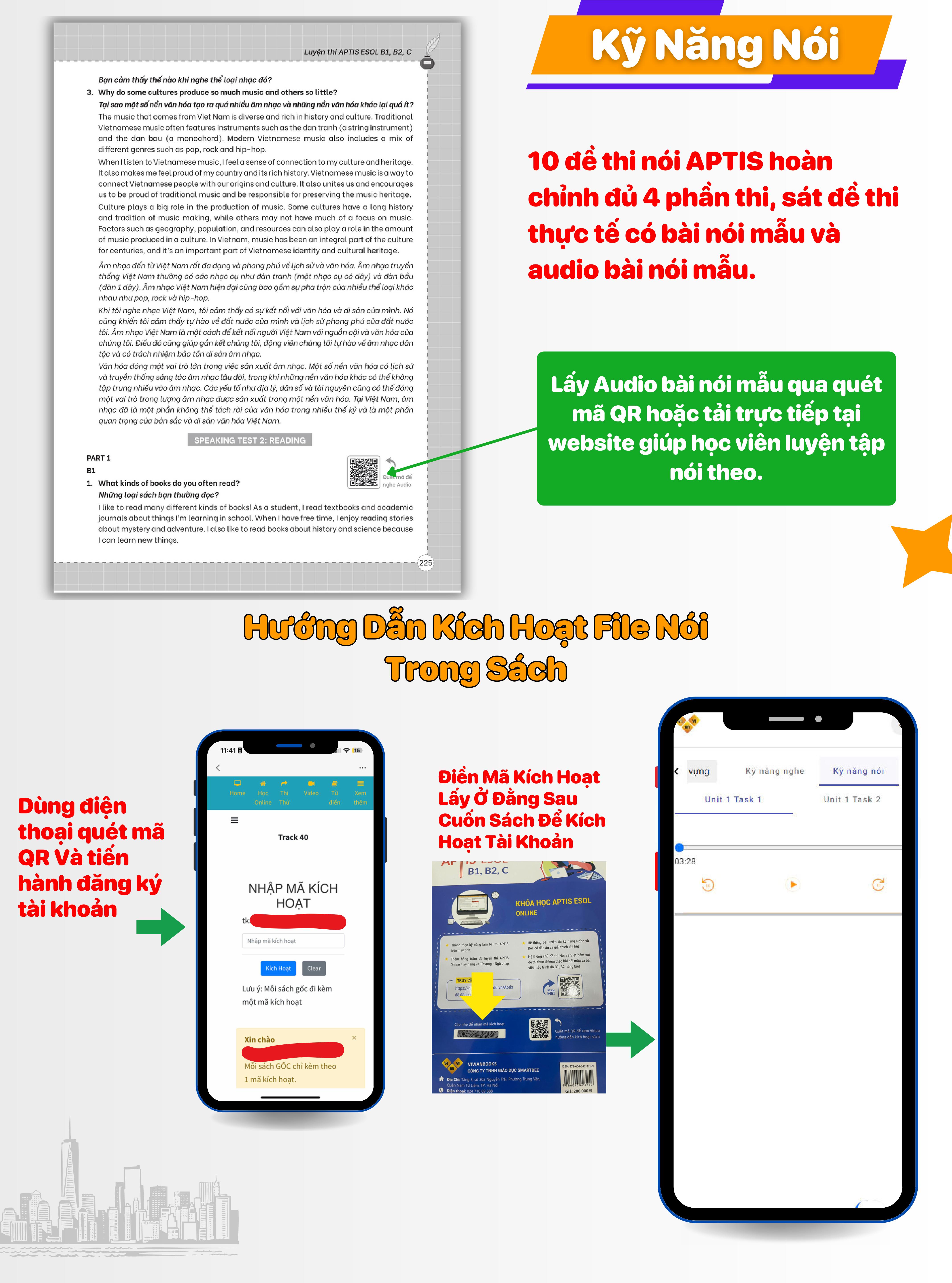 Luyện thi APTIS ESOL B1, B2, C 4 kỹ năng - Chứng chỉ APTIS hay bằng APTIS - ThS. Lê Vy - Vivian