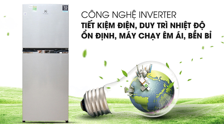 Tủ Lạnh Inverter Electrolux ETB2100MG (210L) - Hàng chính hãng