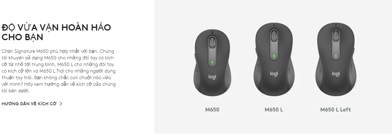 chuột không dây bluetooth logitech signature m650 - hàng chính hãng 3