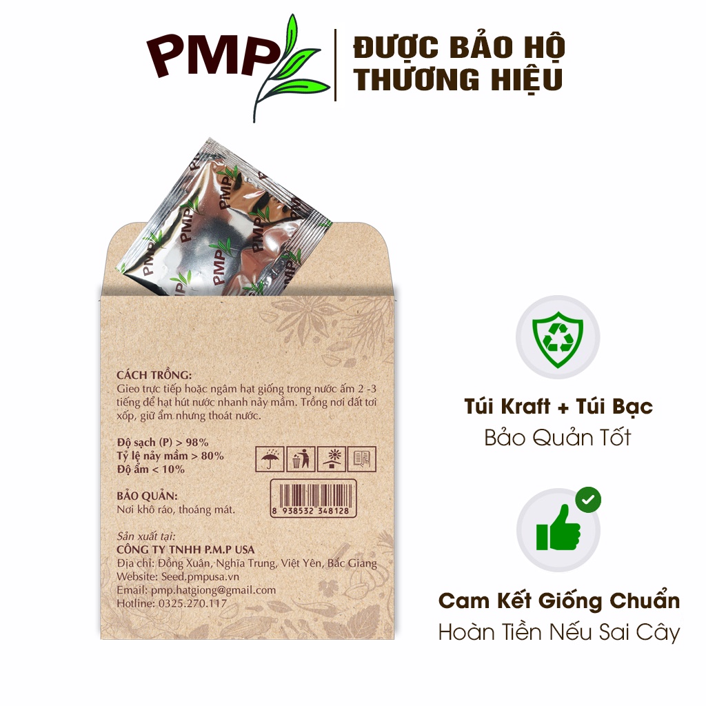 Hạt Giống Rau Mồng Tơi PMP 10g
