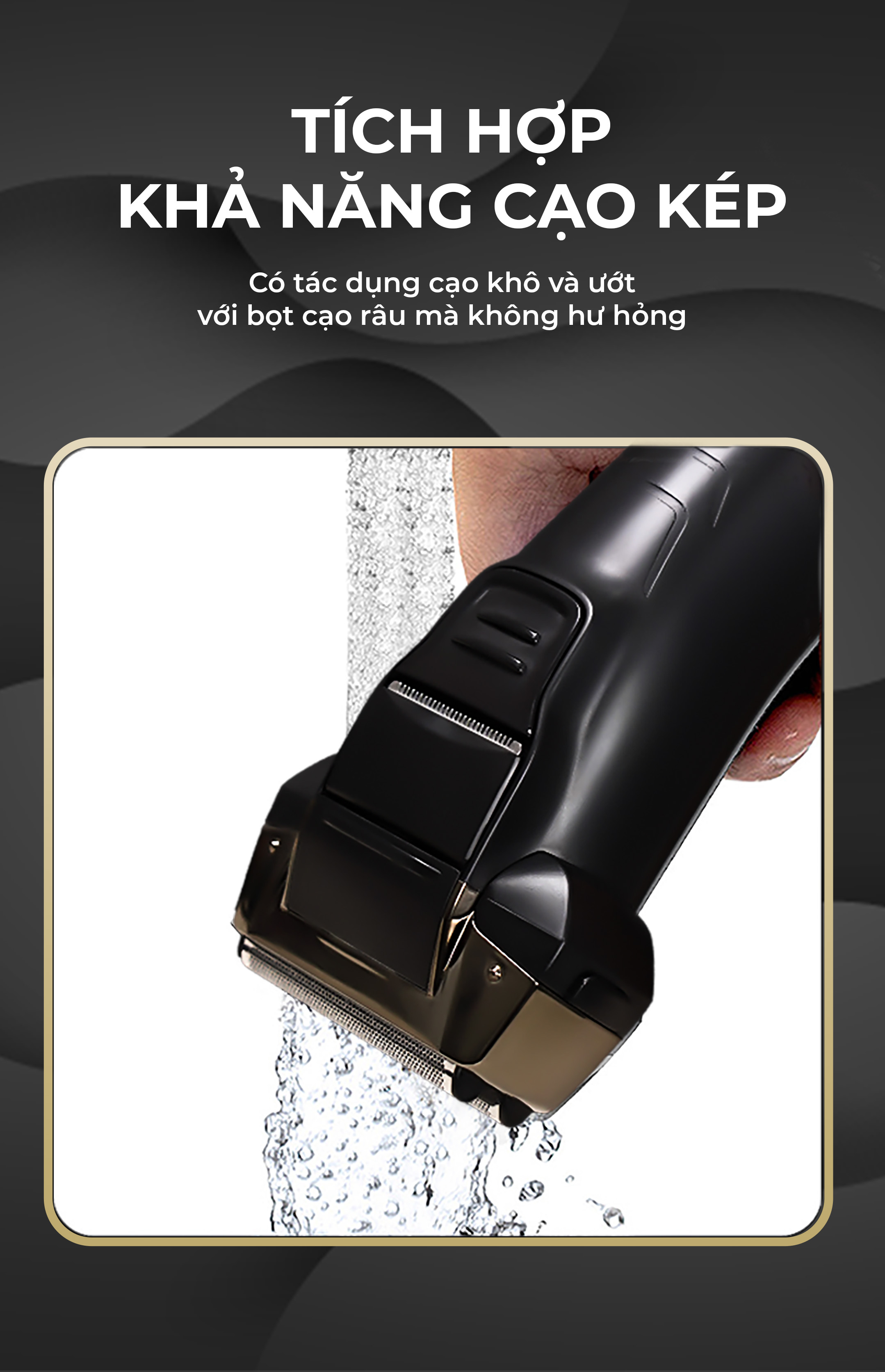 Máy cạo râu khô và ướt Magic B-64 - Hàng chính hãng