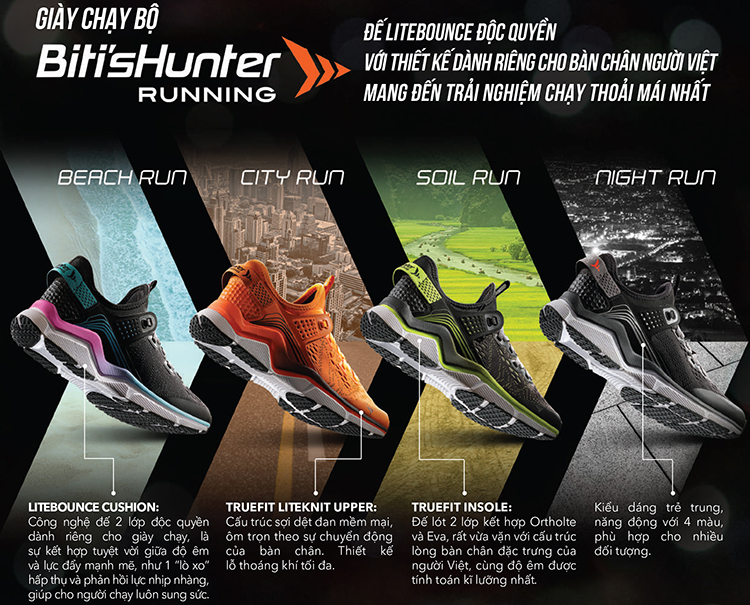 Giày thể thao Nam Biti's Hunter Running DSMH03900