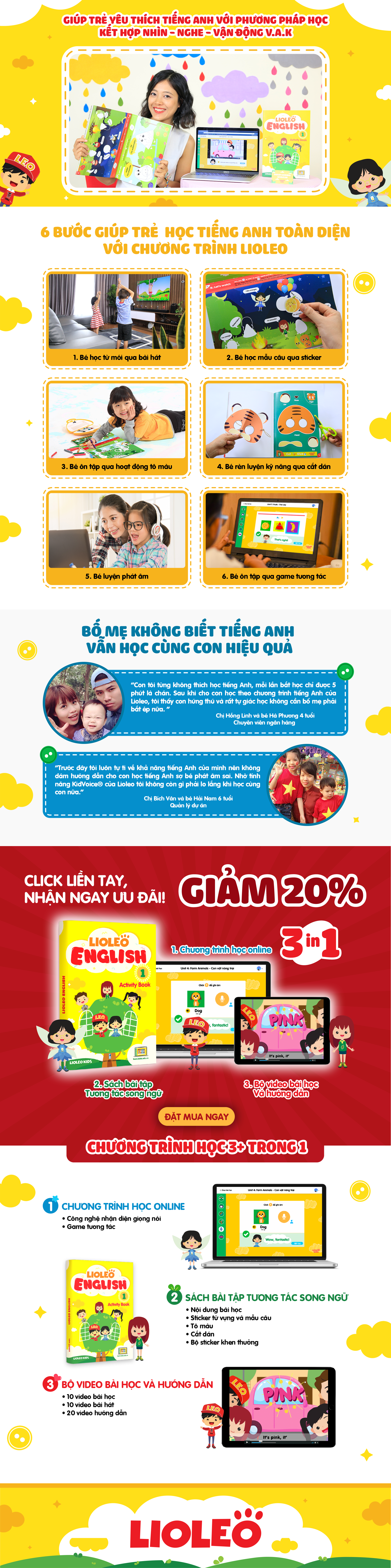 Chương trình học tiếng Anh cho trẻ em Lioleo English Kids
