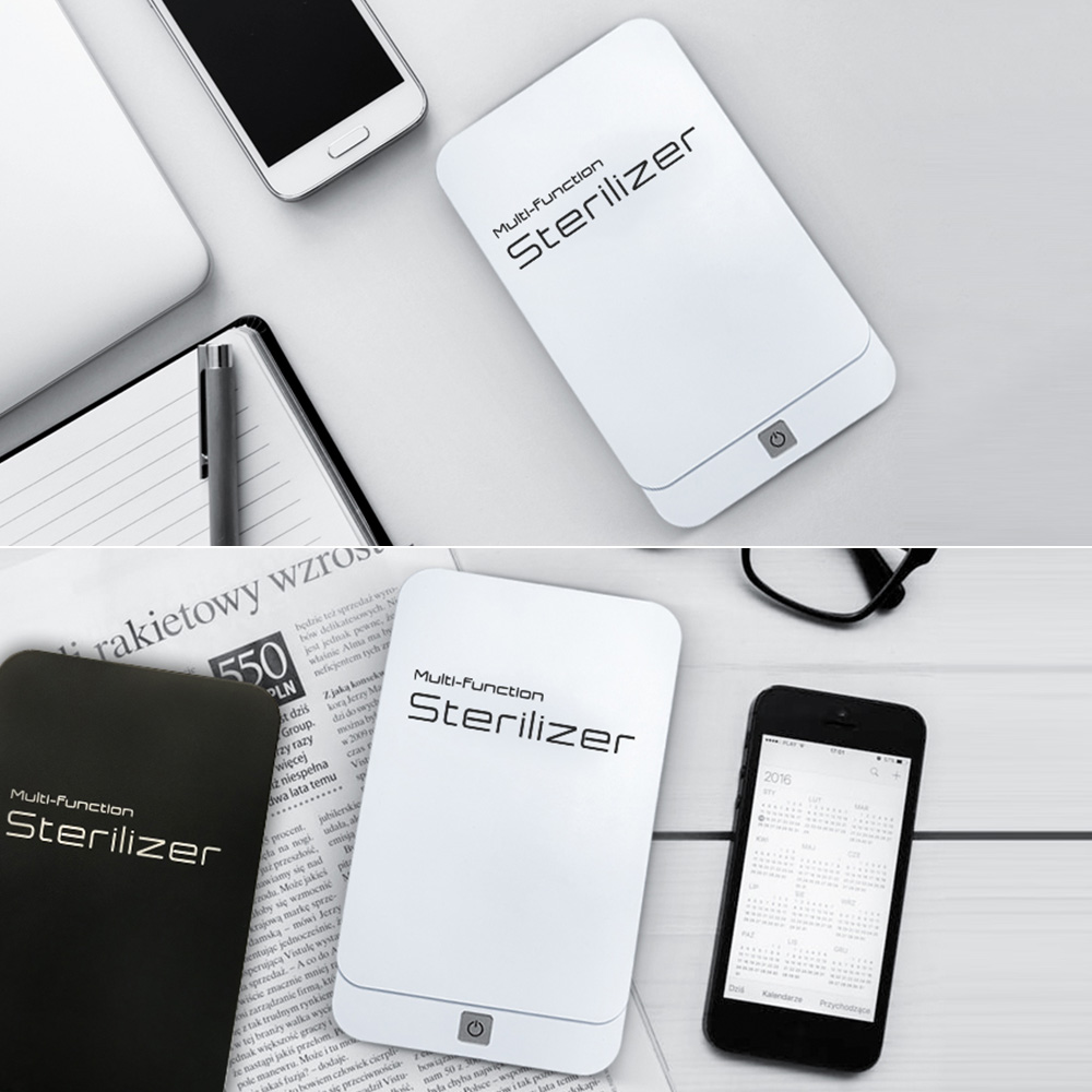 Hộp Đèn Khử Trùng Khẩu Trang/Điện Thoại Bằng Tia UV Với Sạc USB Cho iOS