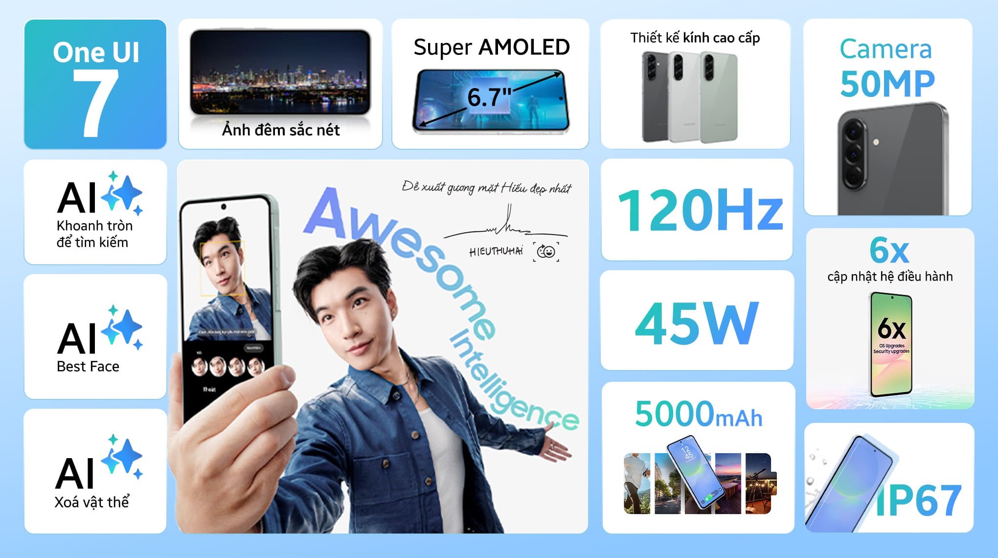 Điện Thoại Samsung Galaxy A56 5G 8GB/128GB - Hàng Chính Hãng