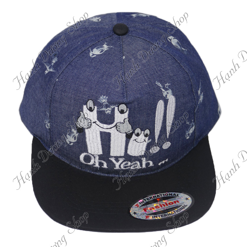 Nón kết hiphop Snapback năng động dành cho trẻ em từ 3 đến 5 tuổi, thiết kế mỏ bằng độc đáo - Hạnh Dương