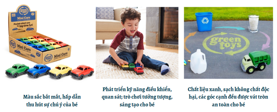 Đặc điểm Đồ chơi xe hơi Green Toys cho bé từ 3 tuổi