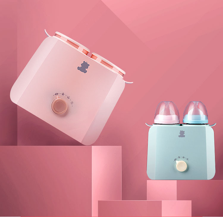 Máy Hâm Bình Sữa Đôi Little White Bear HL-0861 - Hồng