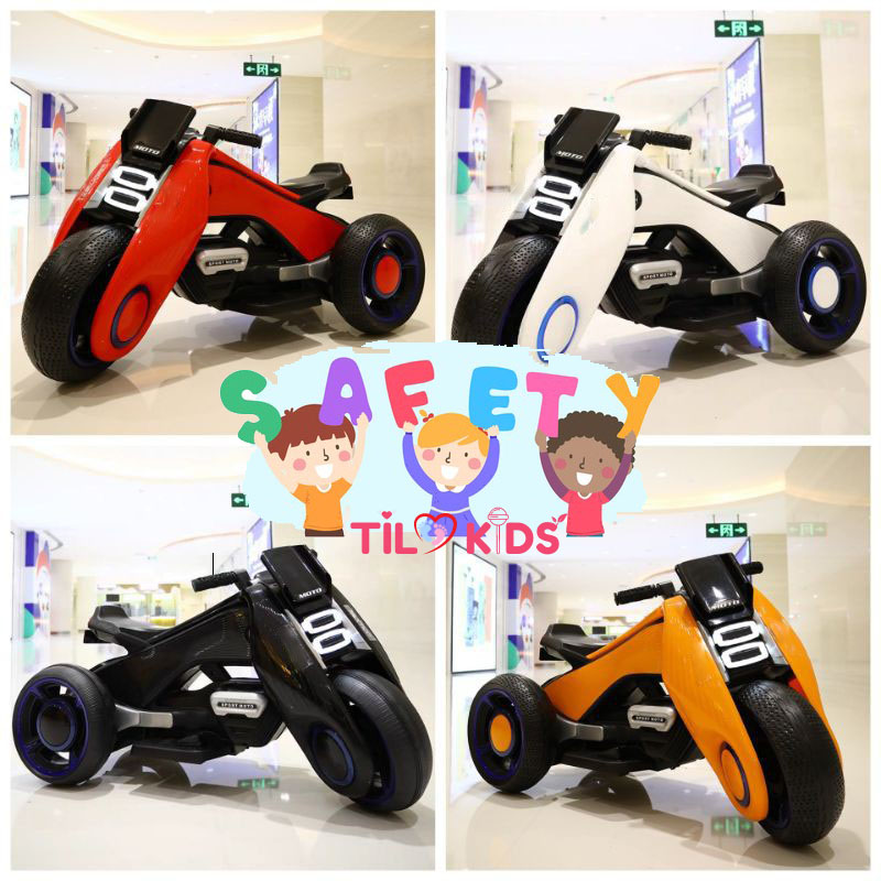 Xe máy điện trẻ em, xe moto điện cho bé có kết nối Bluetooth TILO KIDS TLK-9999