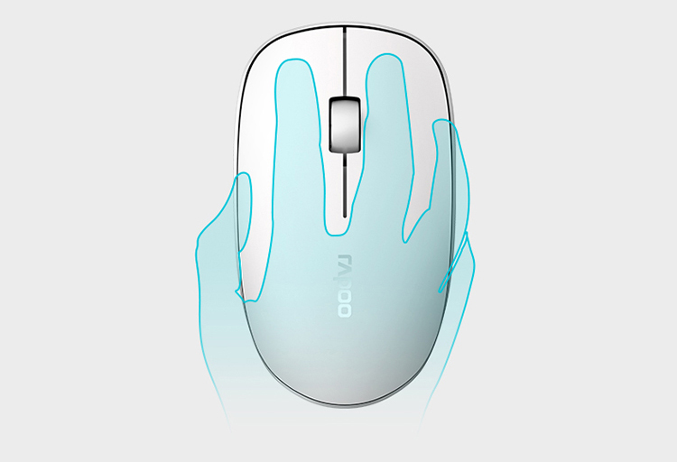 Rapoo 8100M multi-mode wireless mouse and keyboard set Bluetooth mouse and keyboard set Bluetooth 3.0 / Bluetooth 4.0 / wireless 2.4G Bluetooth keyboard black