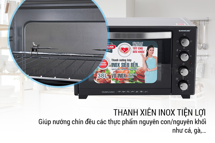 Lò nướng Sunhouse SHD4238S (38L) - Hàng chính hãng