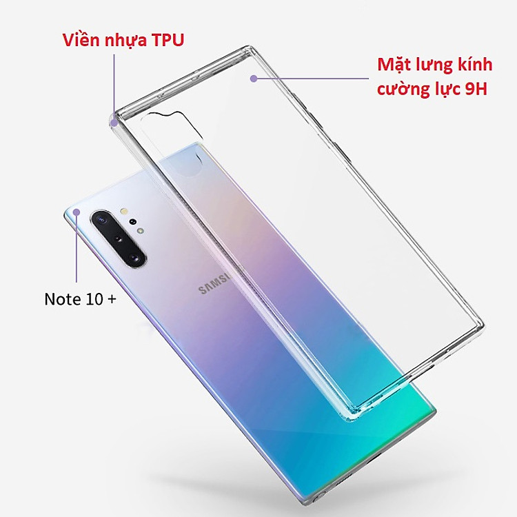 Ốp lưng cường lực Cao Cấp cho Samsung Note 10 Plus – Hàng chính hãng