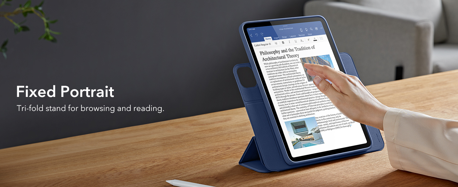 Bao Da dành cho iPad Pro 11 inch / iPad Pro 13 inch 2024 ESR Rebound Hybrid Case 360 - Hàng Chính Hãng