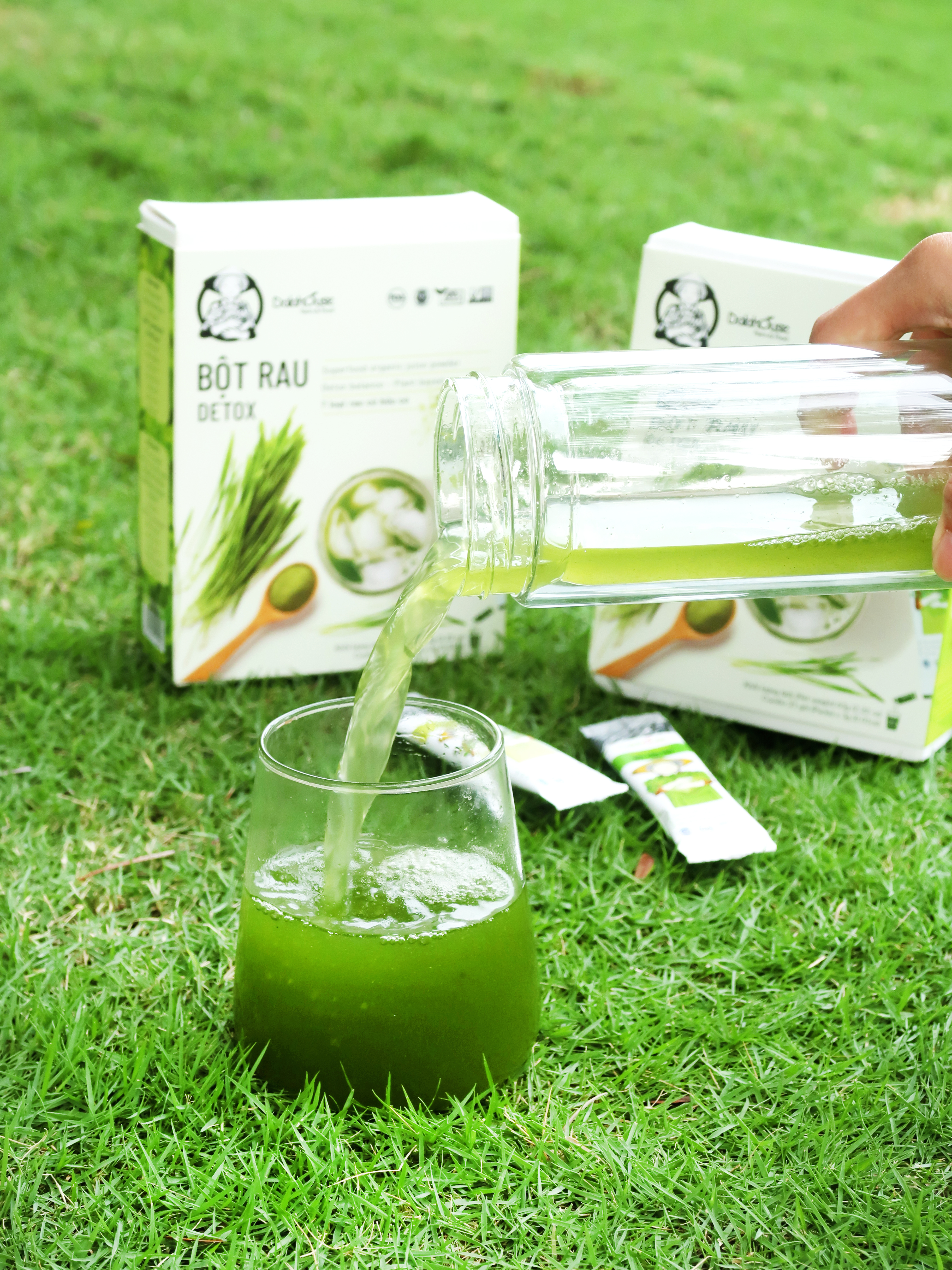 Combo Detox thải độc - Bột rau củ hữu cơ sấy lạnh Dalahouse - Hộp 21 gói 7 loại rau củ, mỗi gói 3gr [Mẫu mới] - Hỗ trợ giảm cân, Thải độc, thanh lọc cơ thể