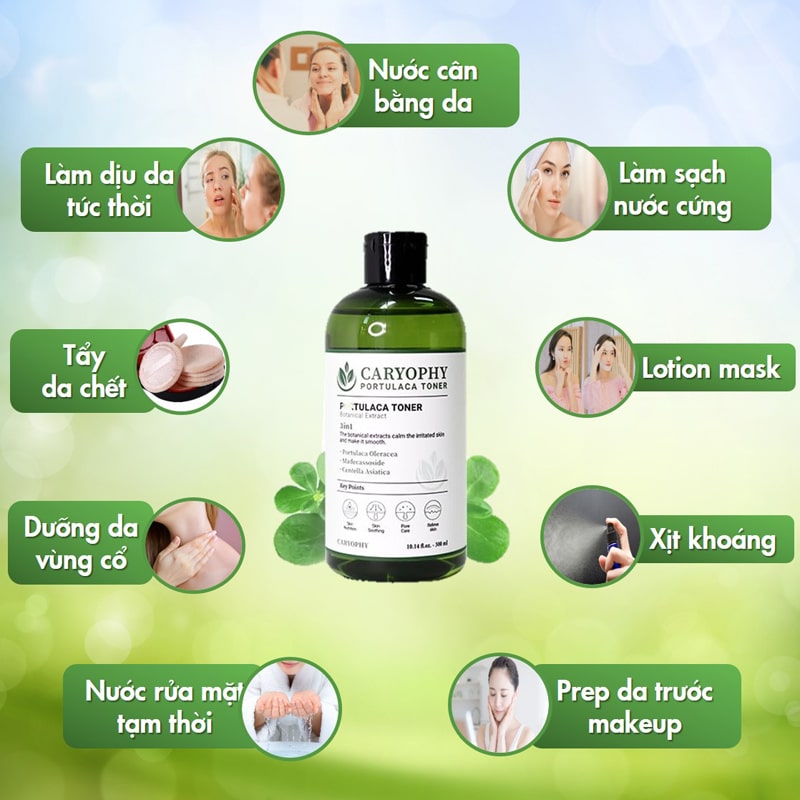Bộ chăm sóc da mụn Caryophy (Sữa rửa mặt + Toner) 8