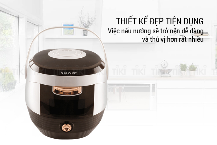 Nồi Cơm Điện Nắp Gài Sunhouse SHD8629C (1.8 Lít) - Hàng Chính Hãng