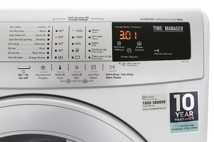 Máy Giặt Cửa Trước Inverter Electrolux EWF12944 (9kg) Máy Giặt Cửa Trước Inverter Electrolux EWF12944 (9kg)