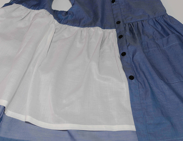 Đầm Bé Gái Sát Nách Khuy Cài Trước KIKA GND-0006