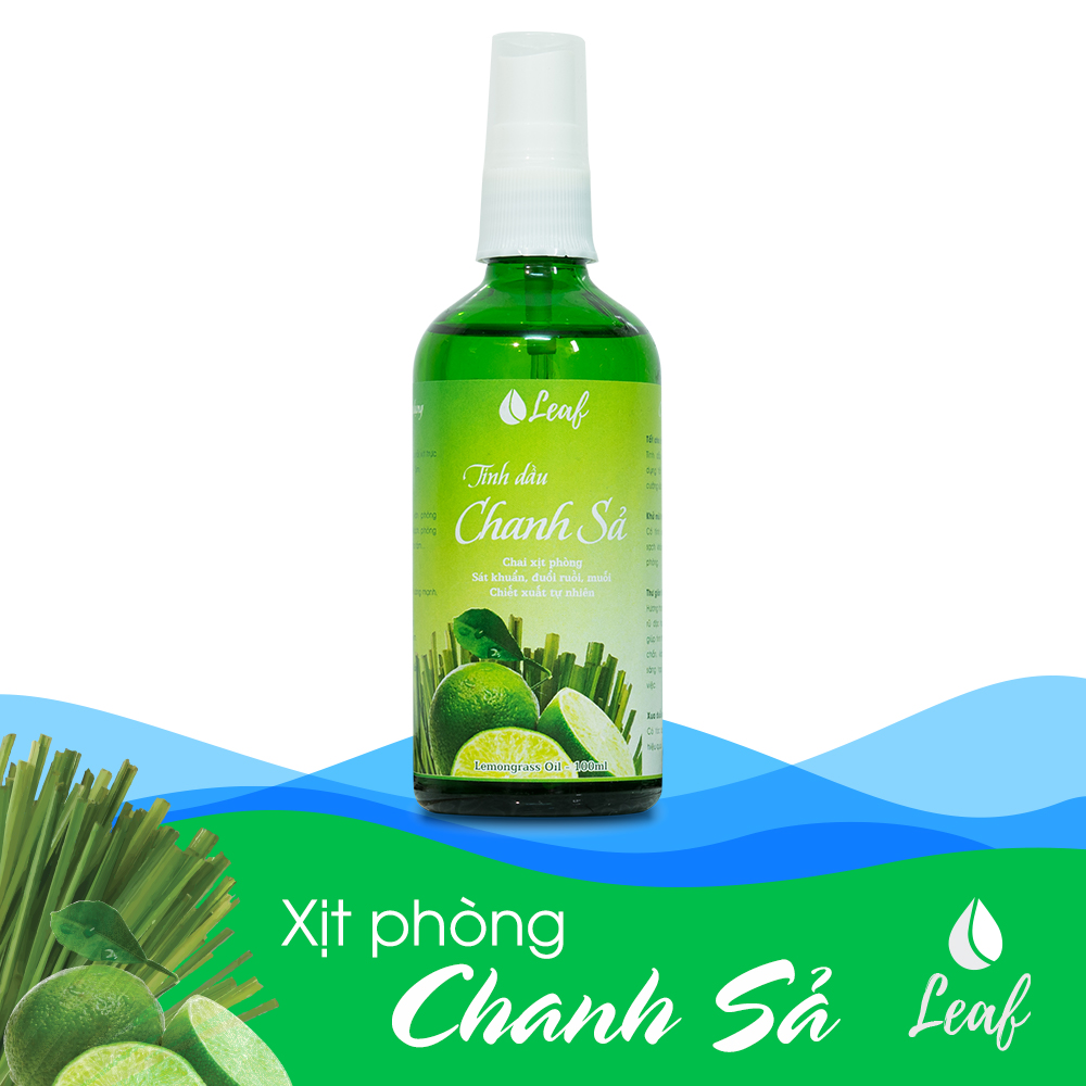 Tinh dầu xịt phòng sả chanh 100ml LEAF