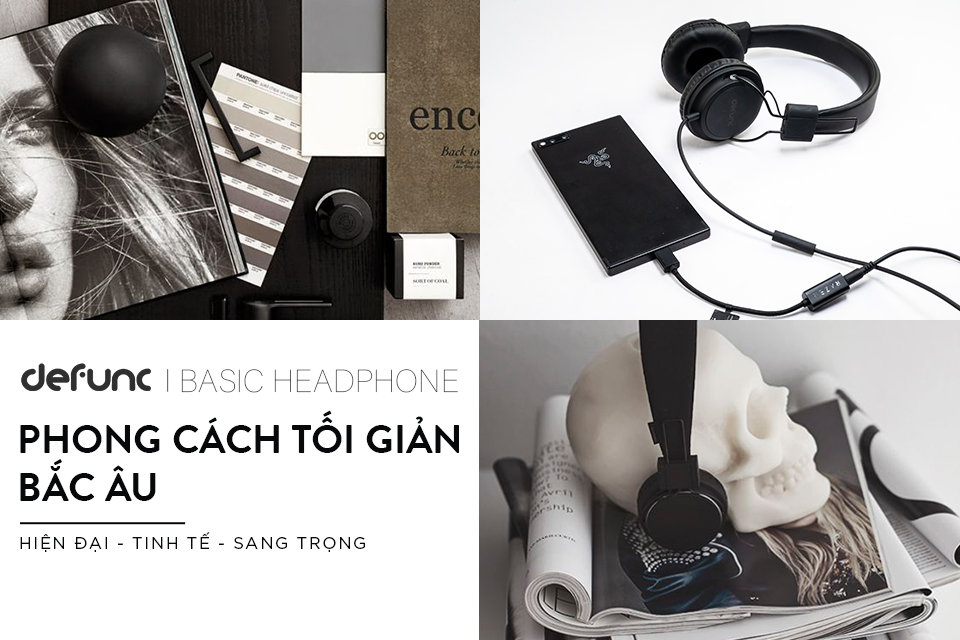 Tai Nghe Chụp Tai DeFunc Basic Headphone - Hàng Chính Hãng