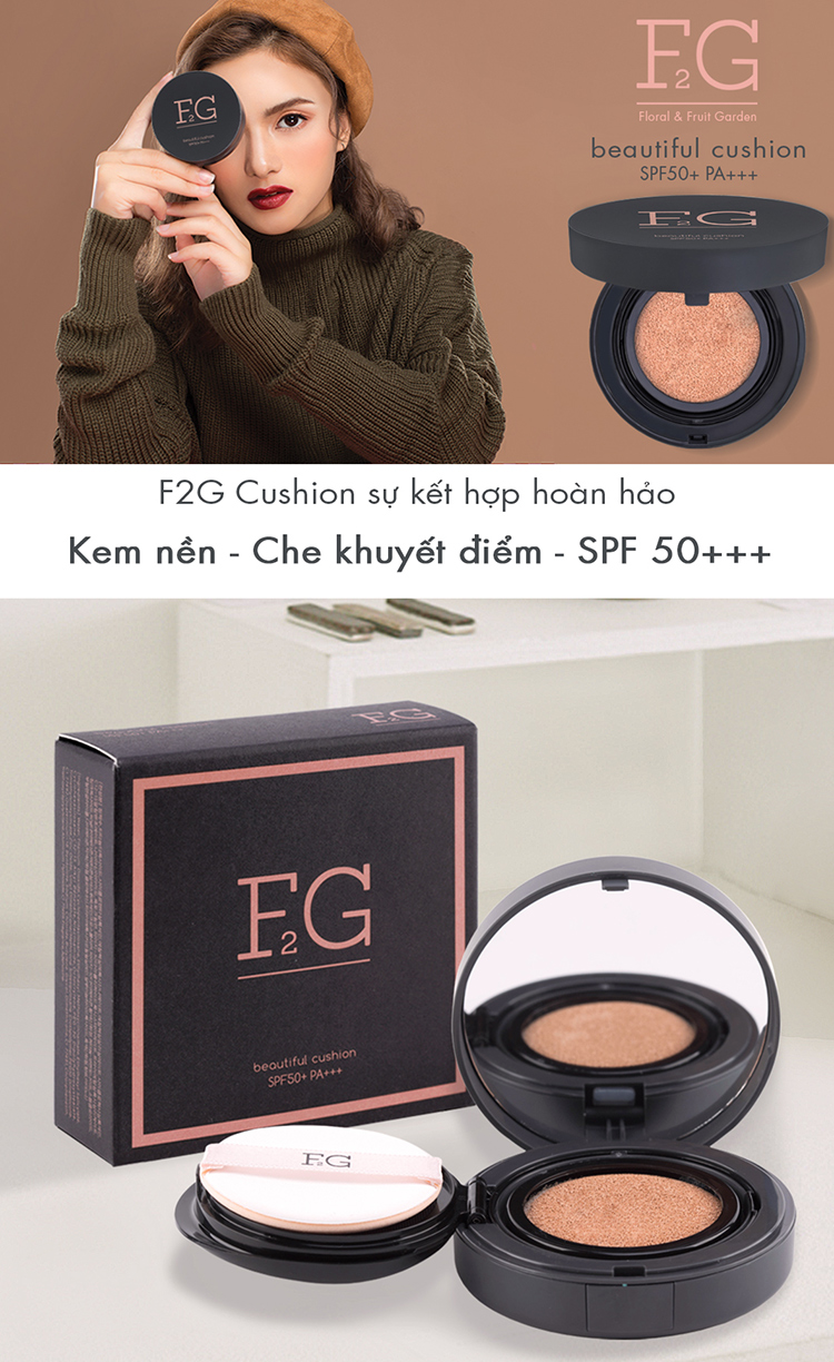 Phấn Nước F2G Beautiful Mochi Cushion SPF50+ Pa+++