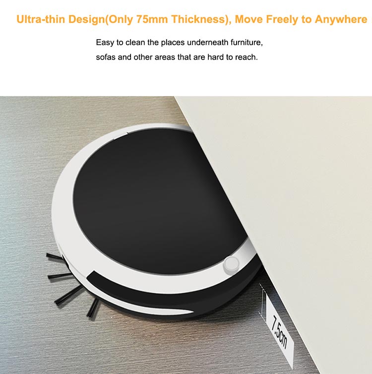 Household Rechargeable Smart Vacuum Cleaner Movable Floor Sweeper Cleaning Tool Intelligent Automatic Sweeping Robot