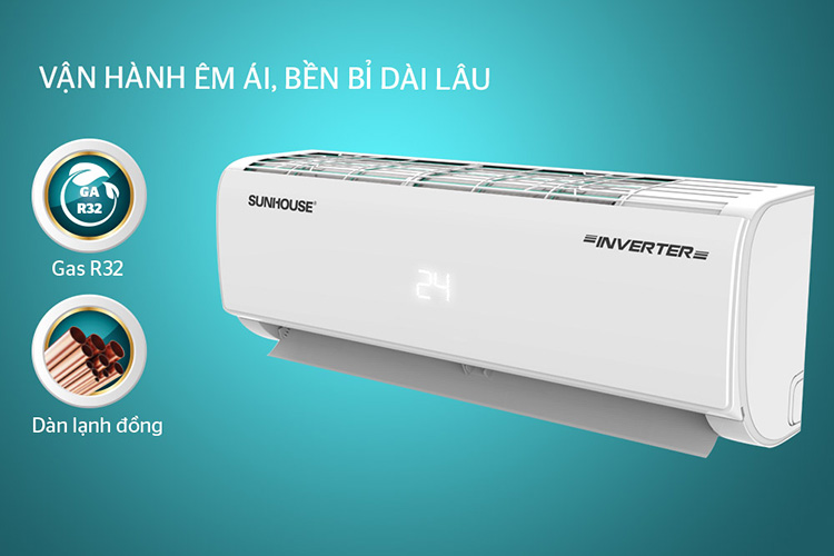 Điều Hòa Inverter Sunhouse SHR-AW12IC610 (12.000Btu) - Hàng Chính Hãng - Chỉ Giao tại Hà Nội