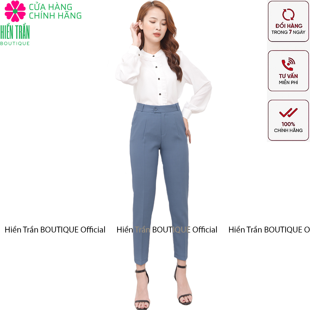Quần tây nữ Hiền Trần BOUTIQUE chất vải cao cấp 3 màu, âu công sở mặc tôn dáng
