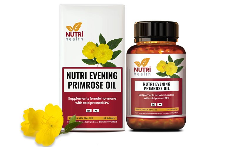 Viên Uống Bổ Sung Nội Tiết New Zealand Nutri Evening Primrose Oil 60 Viên | Giúp Bổ Sung Nội Tiết Tố - Nhập Khẩu Chính Hãng
