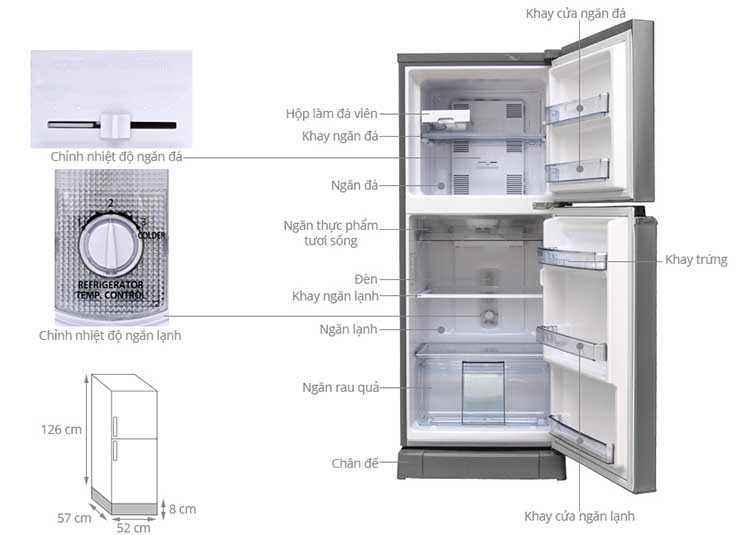 Tủ Lạnh Inverter Panasonic NR-BA188PSVN (167L)