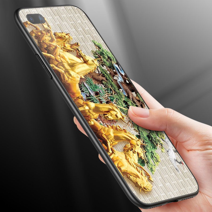 Ốp điện thoại kính cường lực cho máy Oppo Realme C1 - hình Điêu Khắc MS DKHAC034