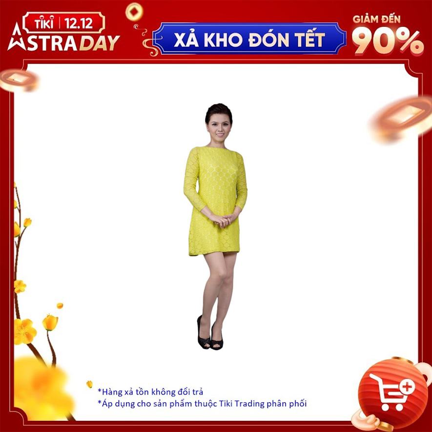 Đầm Suông Ren GaiA DA2 - Vàng - Size 12
