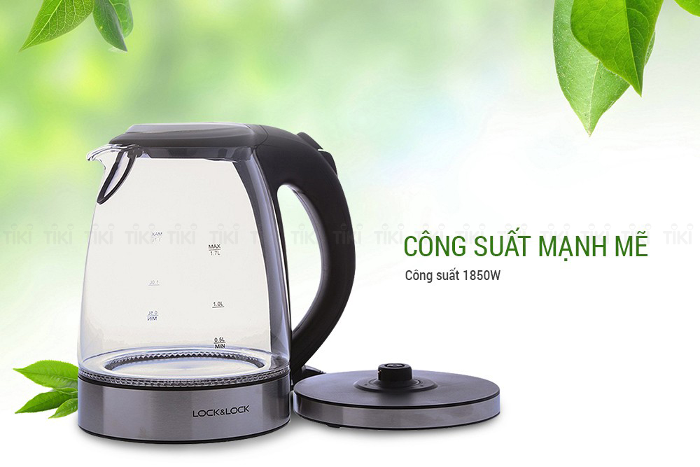 Ấm Điện Đun Nước Thủy Tinh Lock&Lock EJK317BLK (1.7L)