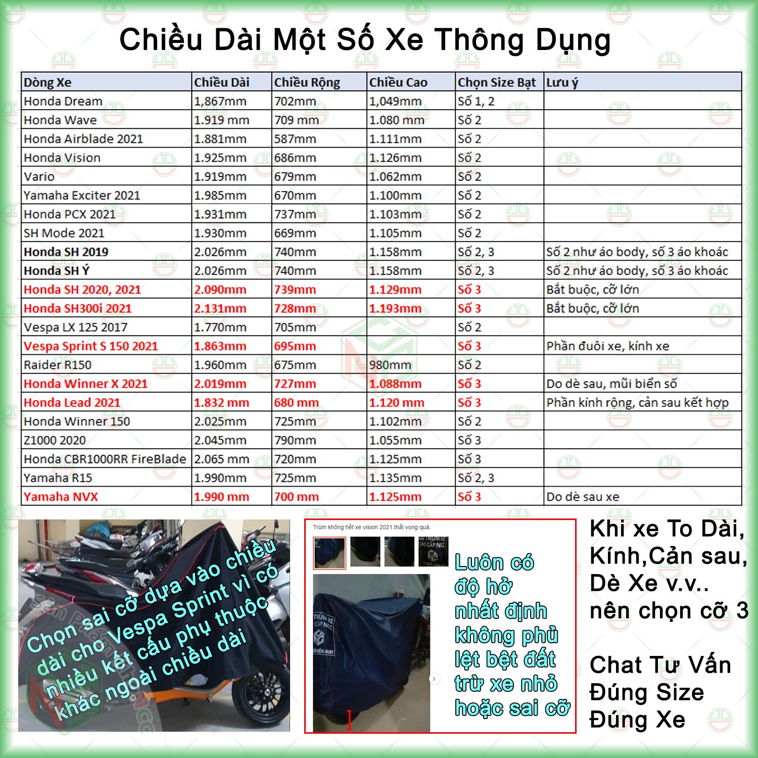 [Loại Lớn - Dày] Áo Bạt Phủ Trùm Xe Máy KhoNCC Che Mưa Nắng Dòng Xe Lớn SH 125 150i , Moto Z1000 - NQL-BPXMT-Z1K - Hàng Chính Hãng (Xanh Đen)