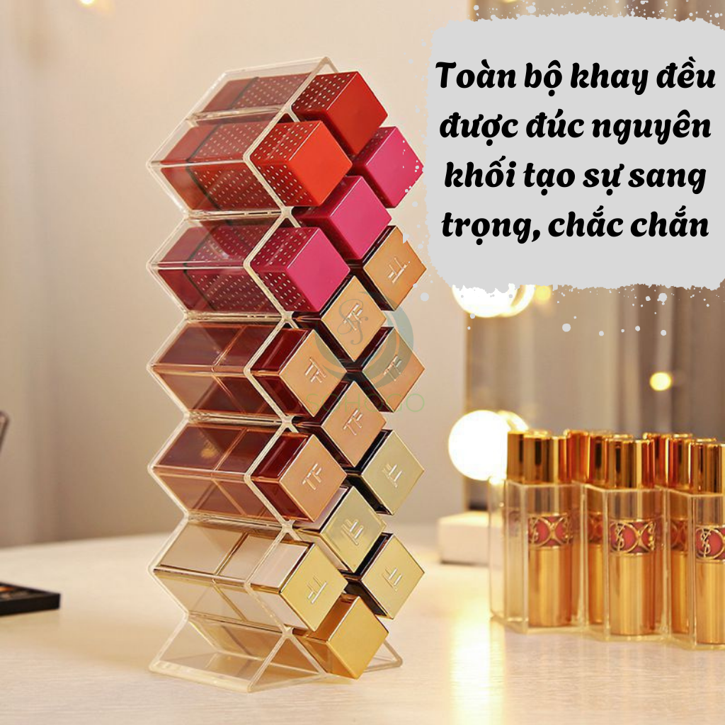 Khay Đựng Son 18–26 Ô Tiện Lợi Kệ Đựng Son 18–26 Ngăn Cao Cấp Khay Đựng Son Trang Điểm Đa Năng 18–26 Ô  Khay Son Cao Cấp 18–26 Ô – Gọn Gàng, Tinh Tế Khay Trang Điểm Đựng Son 18–26 Ô Acrylic Trong Suốt Hộp Đựng Son Handmade 18–26 Ngăn – Đẳng Cấp Makeup