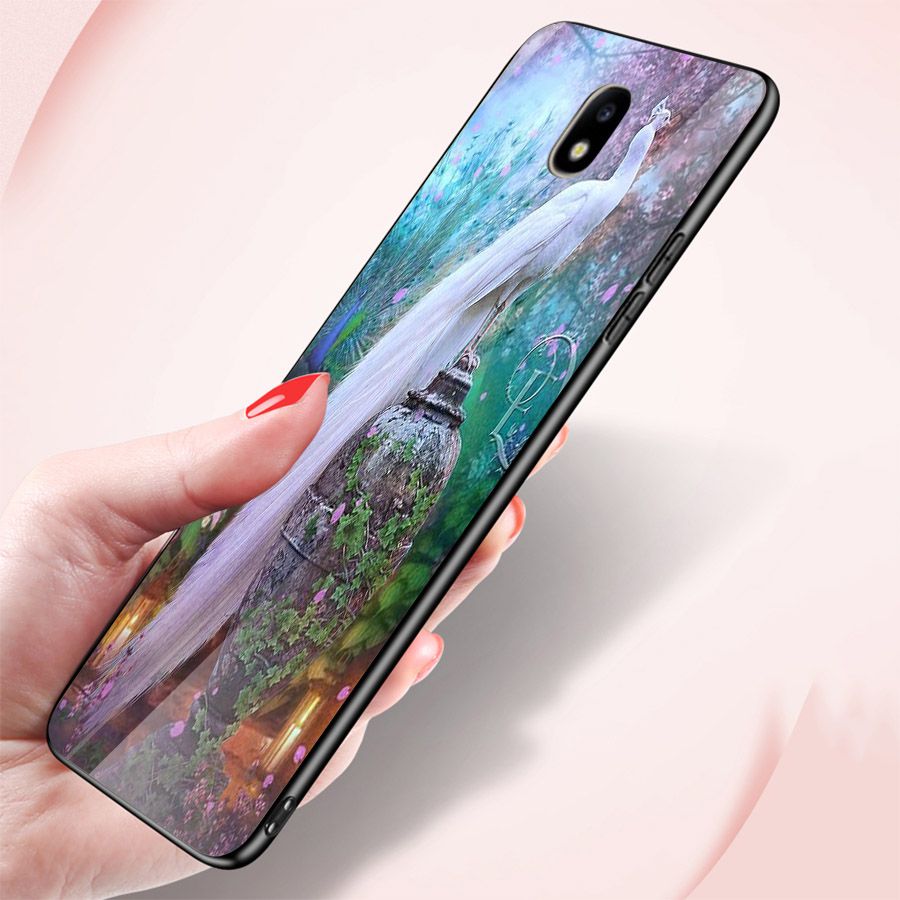Ốp kính cường lực cho điện thoại Samsung Galaxy J5 - chim công phượng MS CPHUONG031