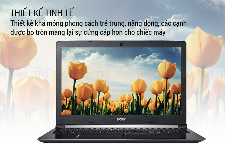 Laptop Acer Aspire A515-51G-50NJ NX.GTCSV.001 Core i5-8250U/Free Dos (15.6 inch) - Obsidian Black - Hàng Chính Hãng