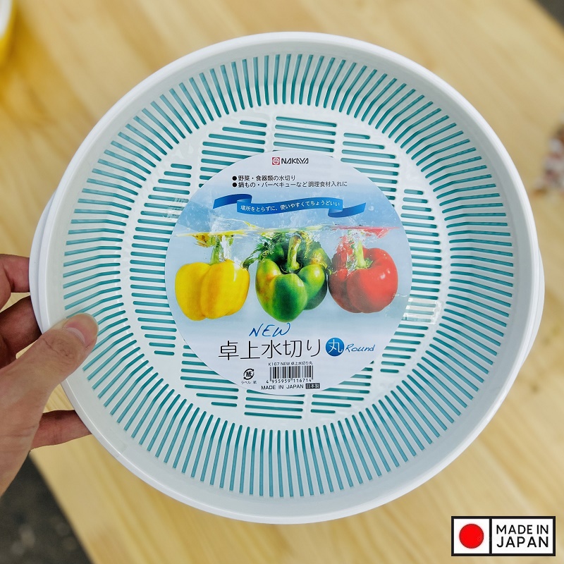 Bộ khay đựng rau củ tròn Nakaya 1.8L - Hàng nội địa Nhật Bản nhập khẩu chính hãng