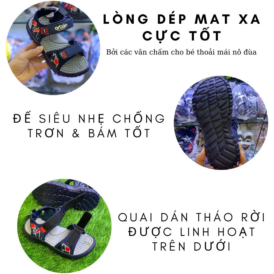 Sandal bé trai Việt Nam Xuất Khẩu - Xăng đan đi học cho bé trai học sinh nam tiểu trung học quai ngang nhẹ êm kháng khuẩn chống trơn trượt phong cách Hàn Quốc 3, 4, 5, 6, 7, 8, 9, 10, 12 tuổi ST74