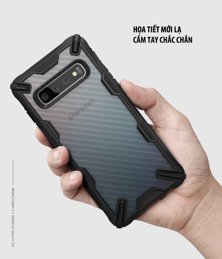 Ốp lưng Samsung Galaxy S10 RINGKE Fusion X Design