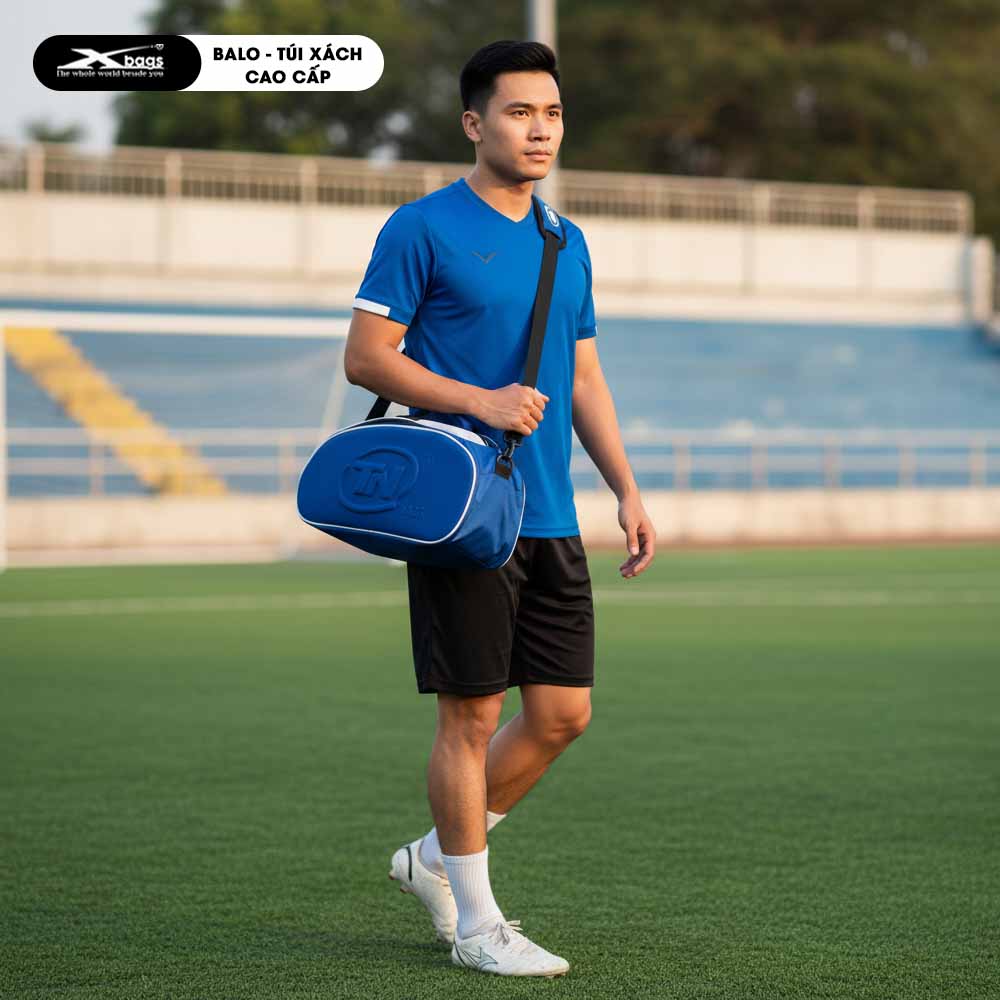 Túi Đựng Giày Đá Bóng Cao Cấp Chống Nước, Bền Bỉ TNBags TN.B.9003 – 2 Ngăn Tiện Dụng, Đẳng Cấp, Màu Xanh Cá Tính!
