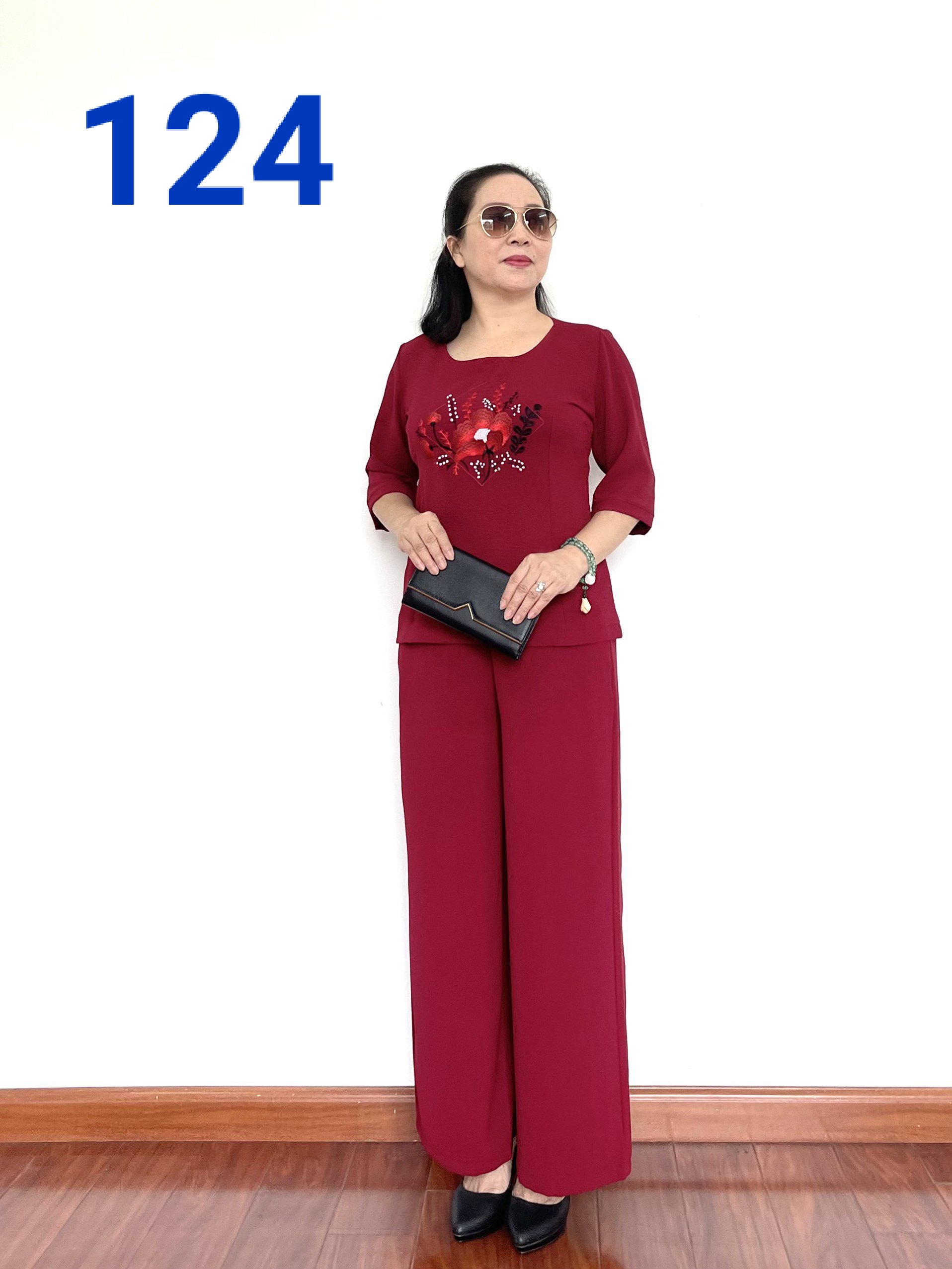 Quần Áo Trung Niên - Bộ Đũi Tay Lỡ Cao Cấp Ống Rộng - Đủ size cho mọi người từ 45kg - 68kg - Tuấn Tú Store