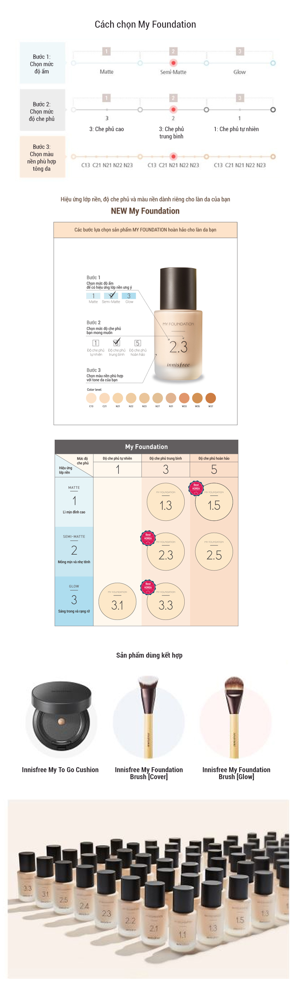 Kem Nền Trang Điểm Innisfree My Foundation N21 30ml