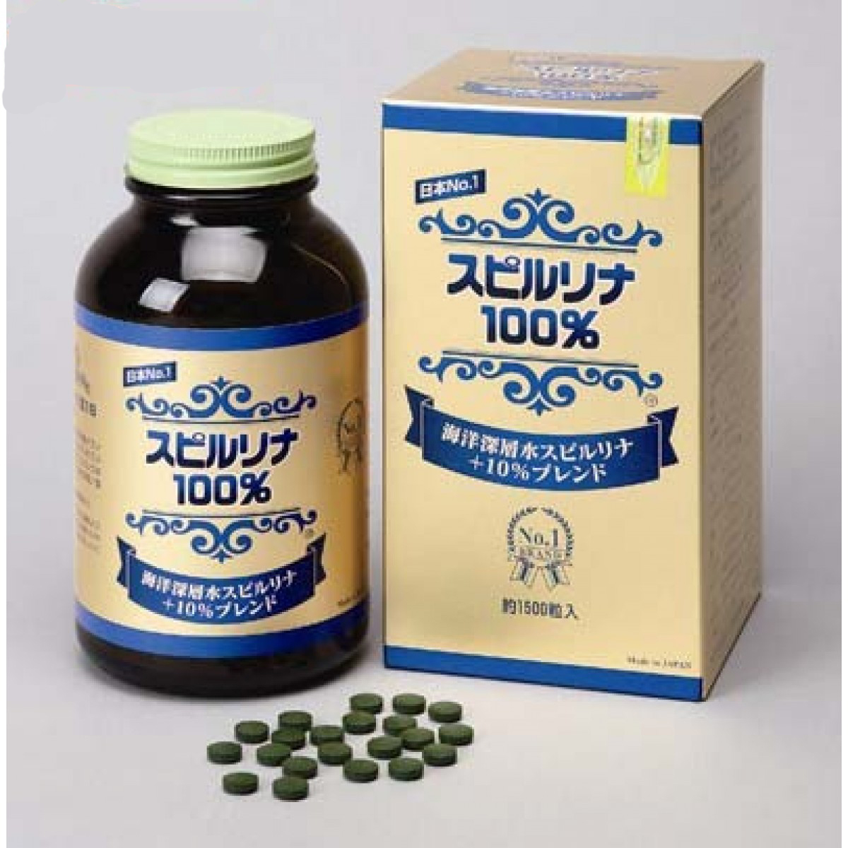 Tảo viên Spirulina vùng biển nước sâu (1500 viên lọ) 1