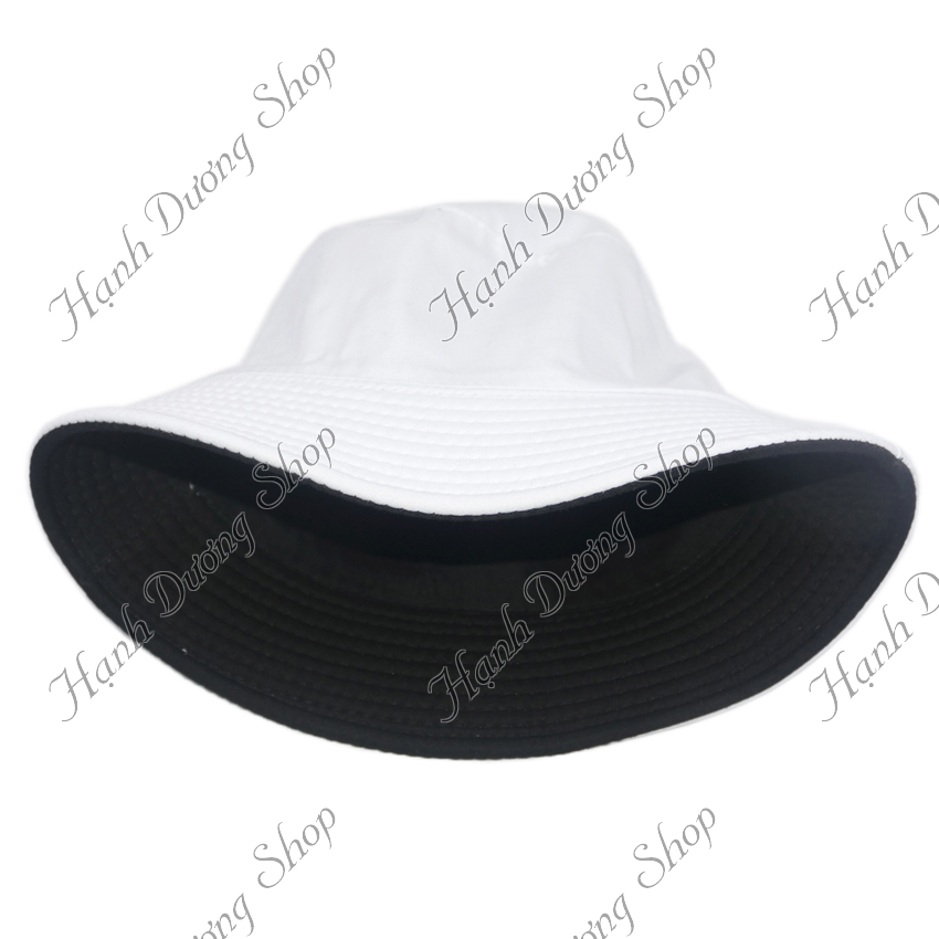 Nón tai bèo bucket trơn 2 mặt, đội được 2 màu độc đáo, chất vải kaki bền đẹp, thoáng mát - Hạnh Dương